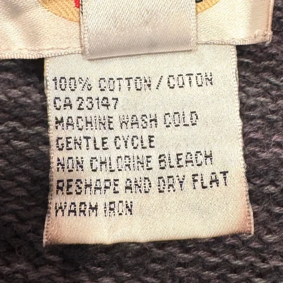 Talbots Woven Grey Striped Button-Up Cardigan with Pockets Women’s Size L - Picture 9 of 11